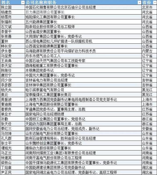 有哪些能源電力大佬將參加兩會？