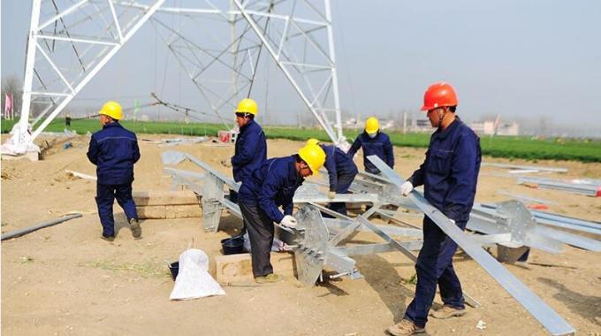 伯陽—潁州500千伏線路工程全面組塔