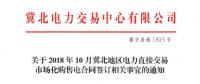 冀北地區10月電力直接交易市場化購售電合同簽訂工作9月17日截止