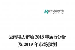 云南電力市場2018年運行分析及2019年市場預(yù)測