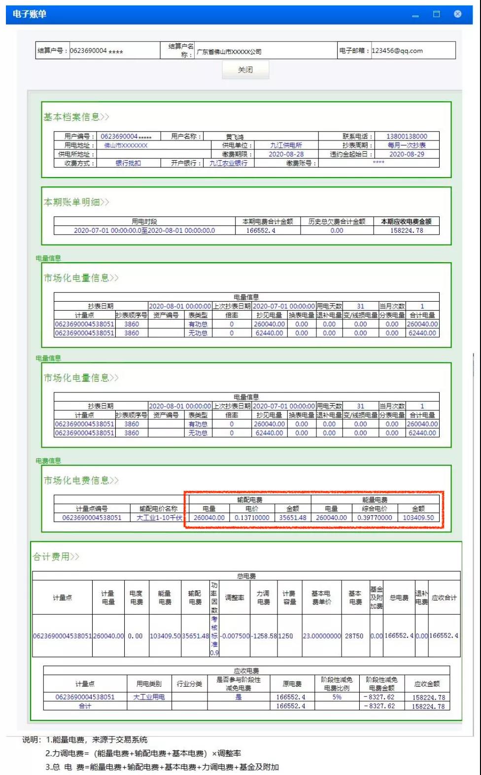 廣東用戶側(cè)｜首張采用現(xiàn)貨順價模式的電費(fèi)結(jié)算單出現(xiàn)了