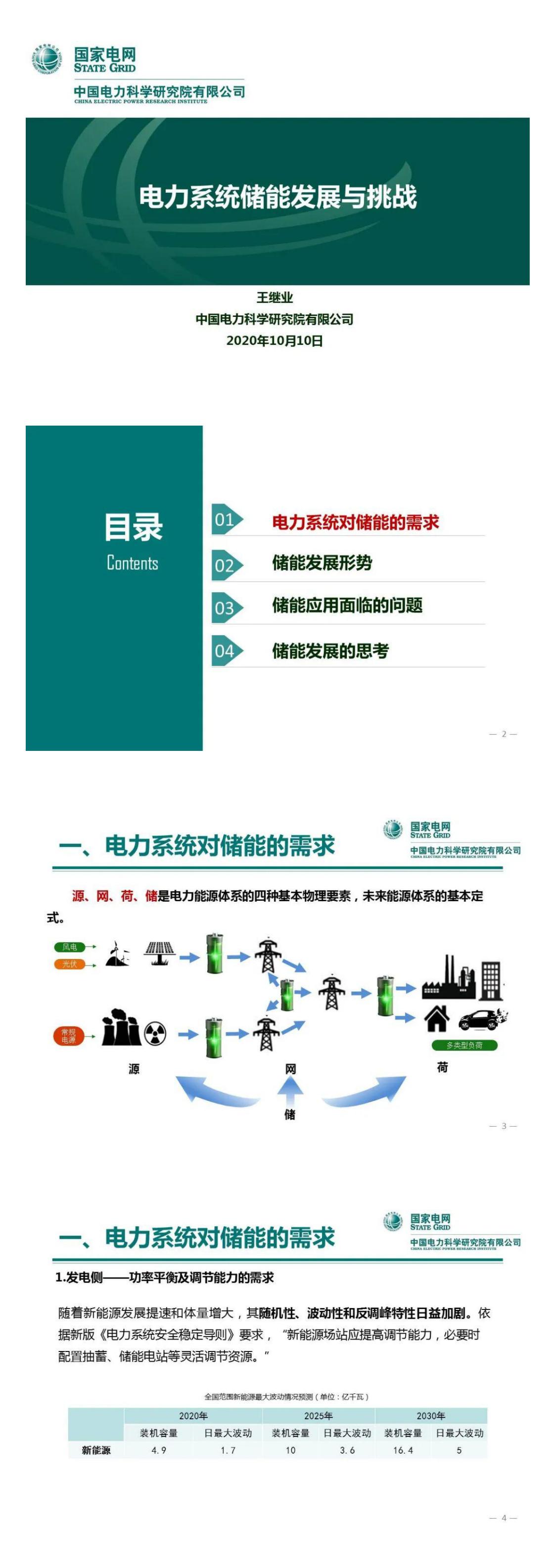 PPT丨王繼業：電力系統儲能發展與挑戰